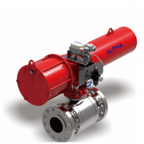 Pneumatic Flanged High Pressure Ball Valve